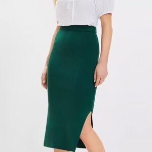 Side slit midi skirt